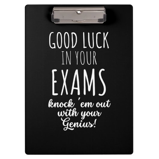 good Luck in your exams Klemmbrett (Vorderseite)