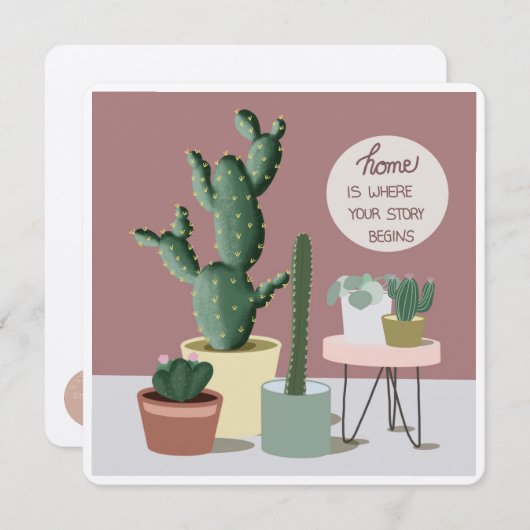 Good luck in your new home dankeskarte (Vorne/Hinten)