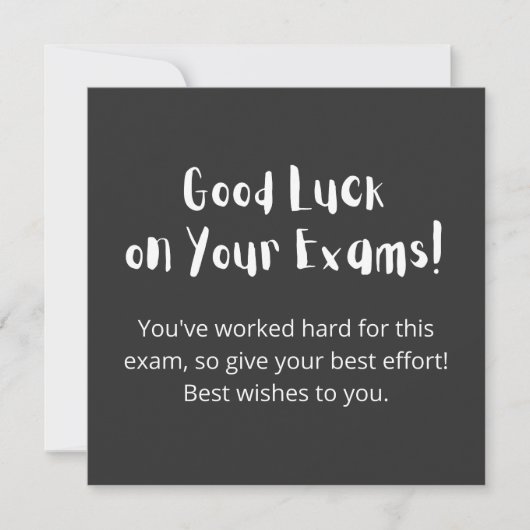 Good Luck on Your Exams! Einladung (Vorderseite)