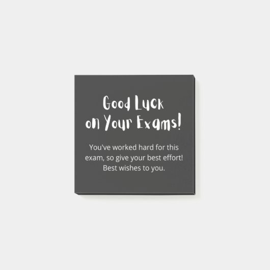 Good Luck on Your Exams! Post-it Klebezettel (Vorderseite)