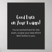 Good Luck on Your Exams! Poster (Vorne)