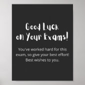 Good Luck on Your Exams! Poster (Vorne)