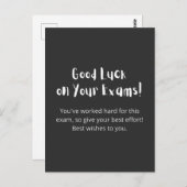 Good Luck on Your Exams! Postkarte (Vorne/Hinten)