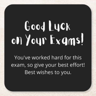 Good Luck on Your Exams! Rechteckiger Pappuntersetzer