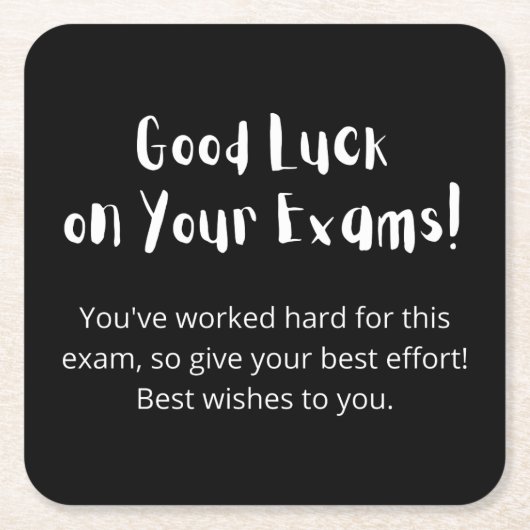 Good Luck on Your Exams! Rechteckiger Pappuntersetzer (Vorderseite)
