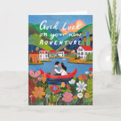 Good Luck on Your New Adventure Scenic Love Karte (Vorderseite)