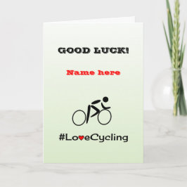 Good Luck personalise cycling Karte