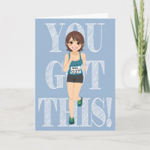 Good Luck Runner Card (customizable)