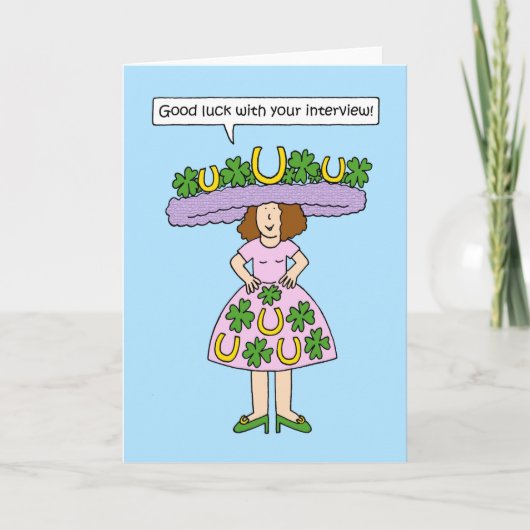 Good Luck with Your Interview Karte (Vorderseite)