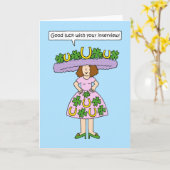 Good Luck with Your Interview Karte (Gelbe Blume)