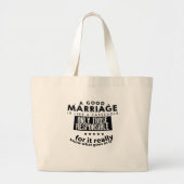 Good Marriage is Like a Casserole Jumbo Stoffbeutel (Vorne)