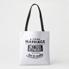 Good Marriage is Like a Casserole  Tasche