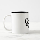 Good Moaning - Funny Mug Zweifarbige Tasse (Links)