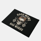 Good Moms Say Bad Words Funny Fußmatte (Schrägansicht)