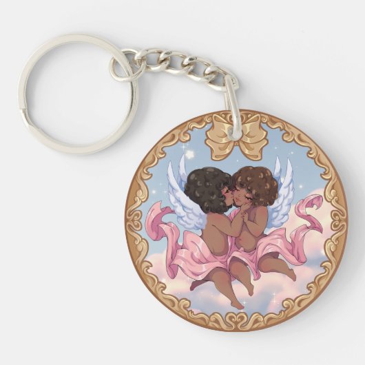 Good Morning Baby Angels Akryllischer Schlüsselanh Schlüsselanhänger (Vorderseite)