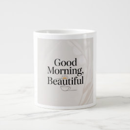 Good Morning, Beautiful Minimalist Mug Jumbo-Tasse