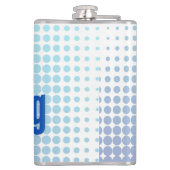 Good Morning Blue Dots Flachmann (Rückseite)