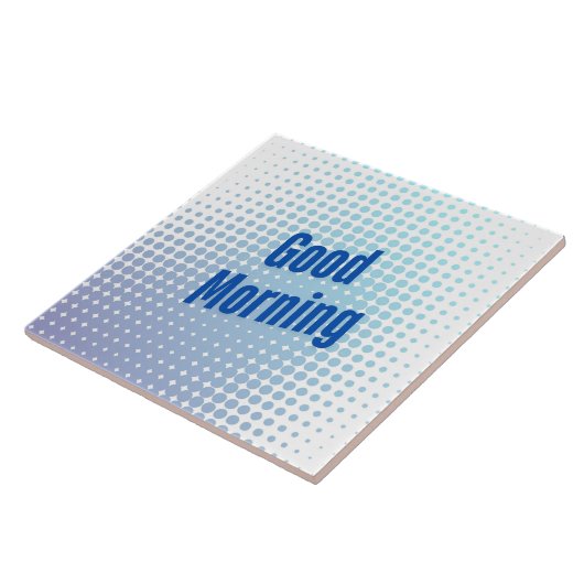 Good Morning Blue Dots Fliese (Seite)