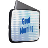 Good Morning Blue Dots Laptopschutzhülle (Vorne Rechts)