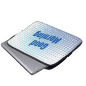 Good Morning Blue Dots Laptopschutzhülle (Vorne Knopf)