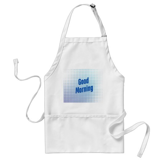 Good Morning Blue Dots Schürze (Vorne)