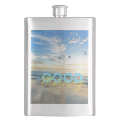 Good Morning Blue Sky Flachmann (Vorderseite)