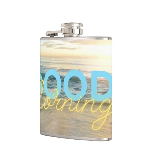 Good Morning Blue Sky Flachmann (Links)