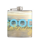 Good Morning Blue Sky Flachmann (Vorderseite)