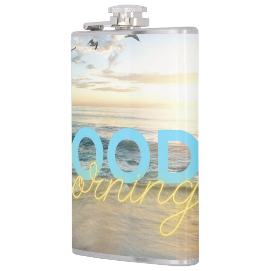 Good Morning Blue Sky Flachmann (Links)