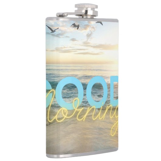 Good Morning Blue Sky Flachmann (Rechts)