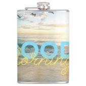 Good Morning Blue Sky Flachmann (Vorderseite)