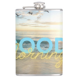 Good Morning Blue Sky Flachmann