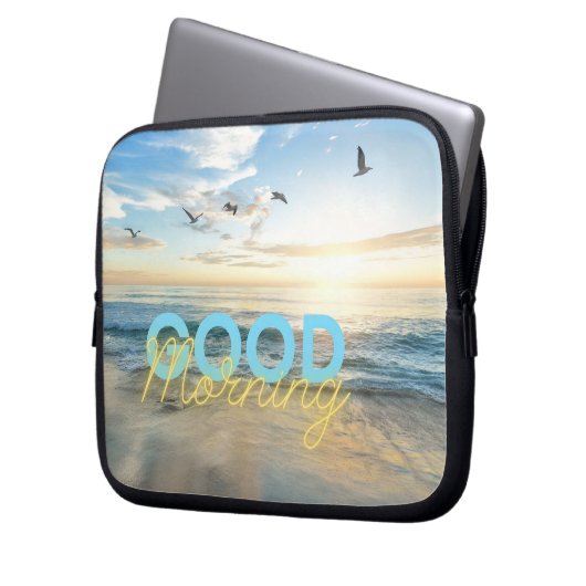 Good Morning Blue Sky Laptopschutzhülle (Vorderseite Links)