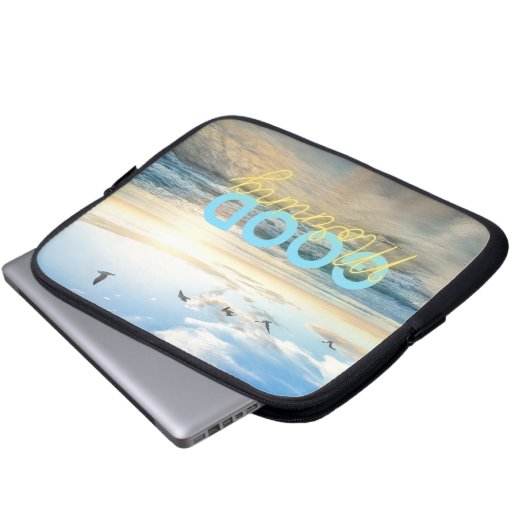 Good Morning Blue Sky Laptopschutzhülle (Vorne Knopf)