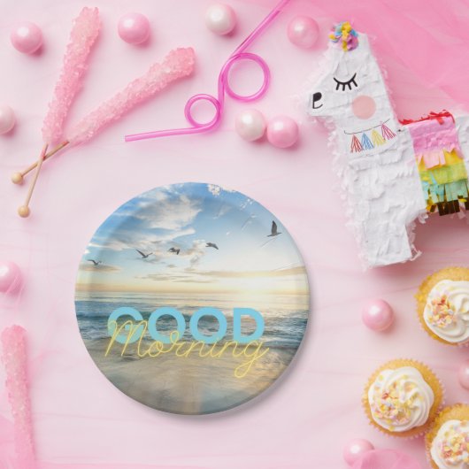 Good Morning Blue Sky Pappteller (Party)