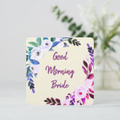 Good Morning Bridge Card Karte (Stehend Vorderseite)