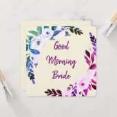 Good Morning Bridge Card Karte (Vorderseite/Rückseite Beispiel)