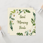 Good Morning Brie Karte (Vorderseite/Rückseite Beispiel)