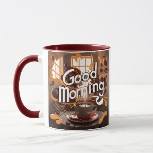 Good Morning Coffee Art #6 Tasse (Links)