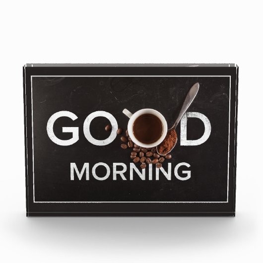 Good Morning Coffee Foto Block (Vorderseite)