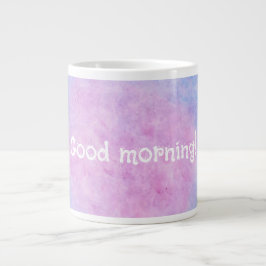 ​Good Morning! | Dreamy Clouds Kids Art Jumbo Mug Jumbo-Tasse