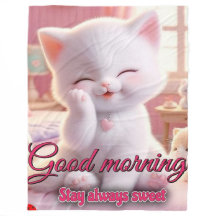 Good Morning Fleece Blanket - Bleibe Cosy & Always