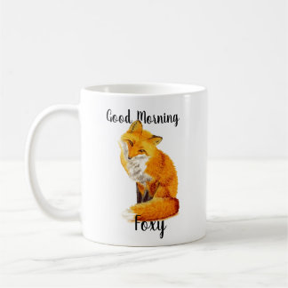 Good Morning Foxy Niedlich Red Fox Coffee Tasse
