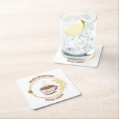 Good morning Good Vibes Coaster Rechteckiger Pappuntersetzer (Vor Ort)