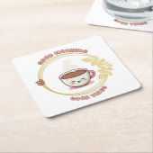 Good morning Good Vibes Coaster Rechteckiger Pappuntersetzer (angewinkelt)