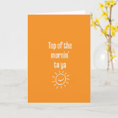 Good Morning: Greetings Karte (Gelbe Blume)