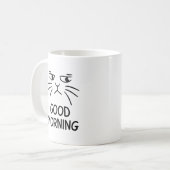 Good Morning - Grumpy Cat Coffee Tasse - Einmalige (Vorderseite Links)