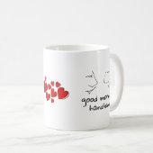 Good Morning handsome Valentine Kaffeetasse (VorderseiteRechts)