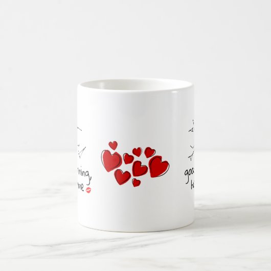 Good Morning handsome Valentine Kaffeetasse (Mittel)