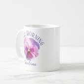 Good Morning Individuelle Name Pansy Kaffeetasse (Vorderseite Links)